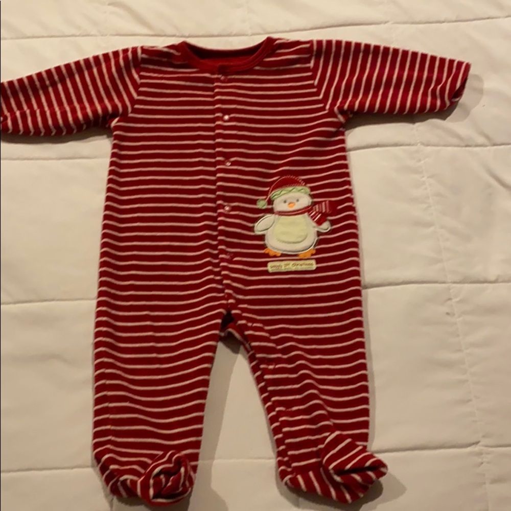 👶🏻Carters Baby’s 1st Christmas sleeper